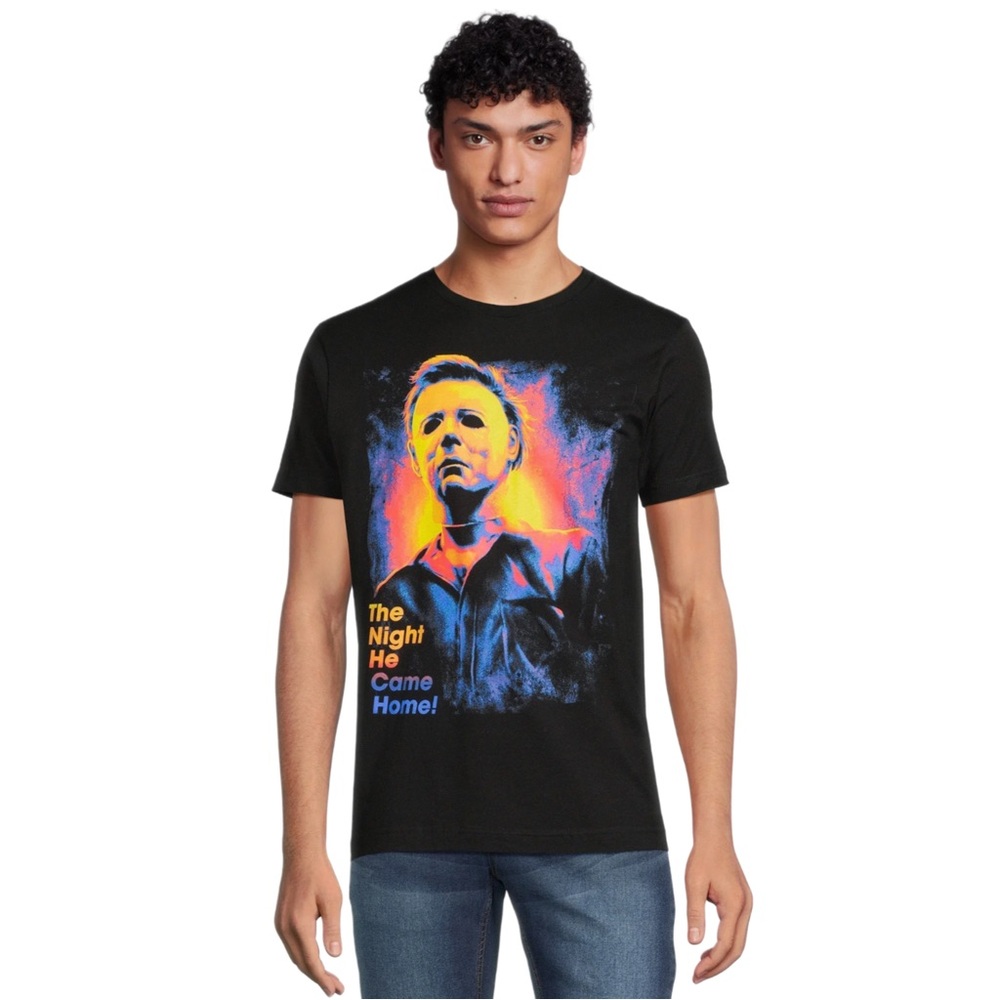 Halloween The Night He Came Home‎ Black Graphic T-Shirt Size M